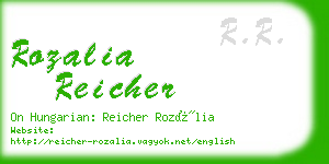 rozalia reicher business card